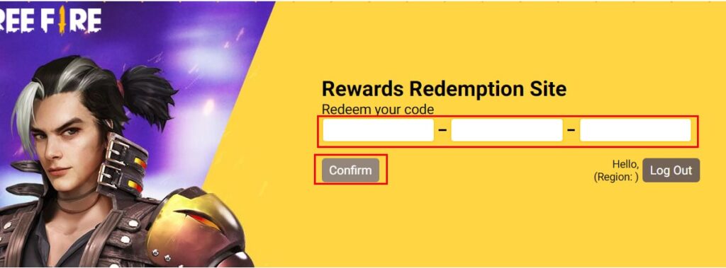 Como resgatar código Free Fire tela para inserção
