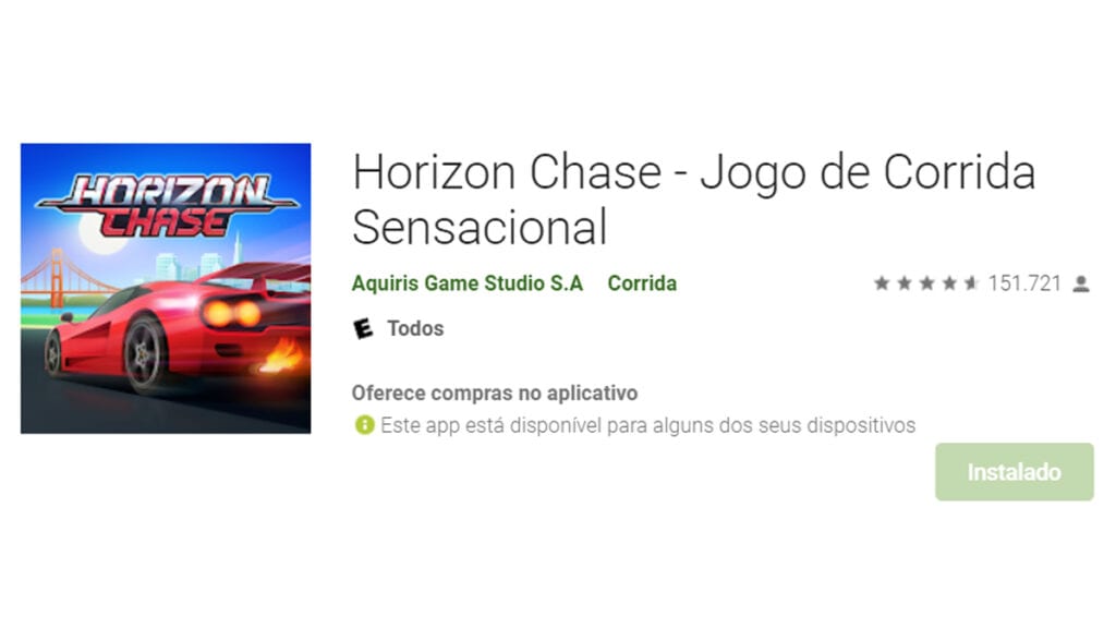 Horizon chase é um jogo de corrida para os mais nostálgicos