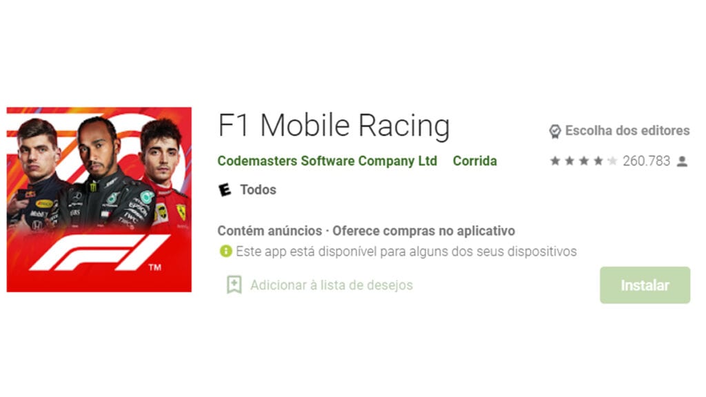 F1 é o jogo mais hardcore de corrida