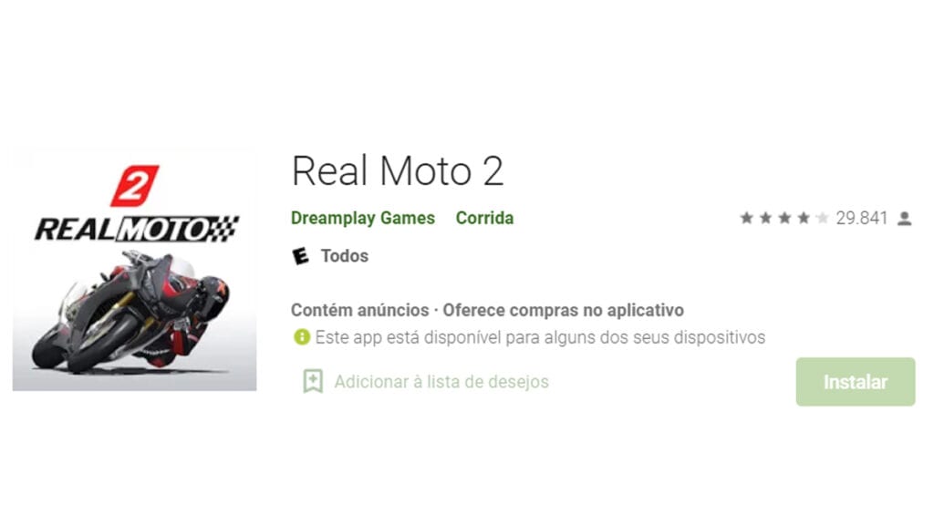 Perto de um simulador o real moto te traz a simulação completa de uma corrida de moto