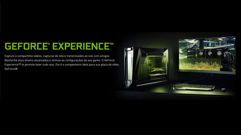 Geforce experience pode ajudar a atualizar o driver nvidia