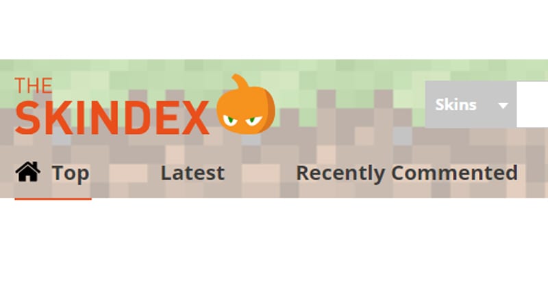 O minecraft skins ou skindex é uma opção diferente