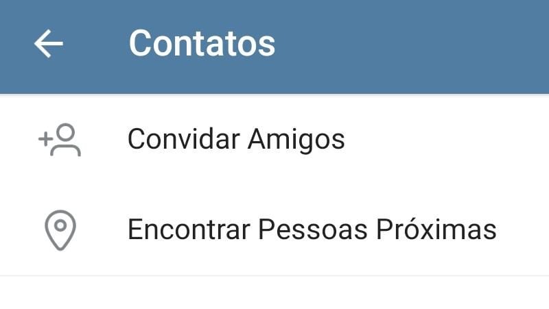 a opção de pessoas proximas pode ajudar você a encontrar grupos e pessoas ao seu redor