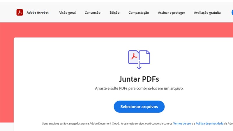 o adobe acrobat é um dos mais usados para juntar PDF