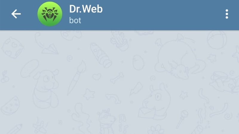 verifique o vírus dos arquivos com o drwebbot