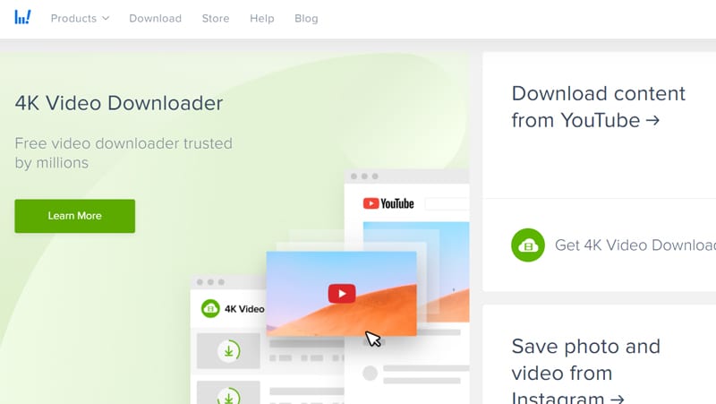 4k video downloader é rápido e simples