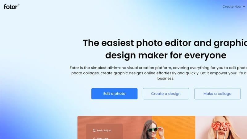 O Fotor é o jeito mais fácil de editar suas fotos online