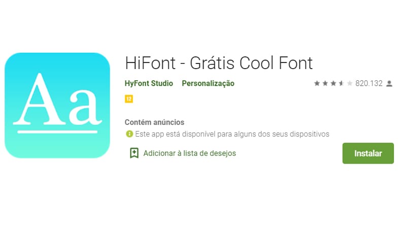 O HiFont é simples e rápido na hora de mudar suas fontes