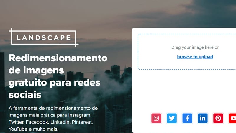 O Landscape é fácil e simples para editar suas fotos