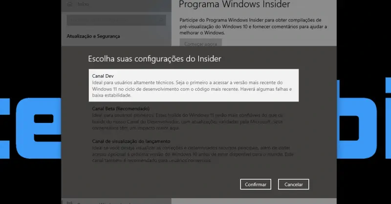 Programa Insider 1 Windows 11