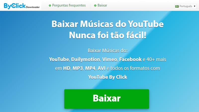 by click downloader é uma das opções para você baixar vídeos