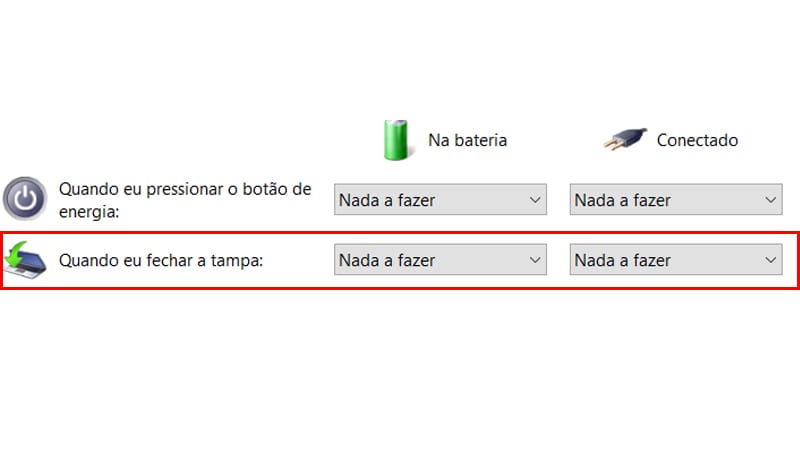 mude para nada a fazer