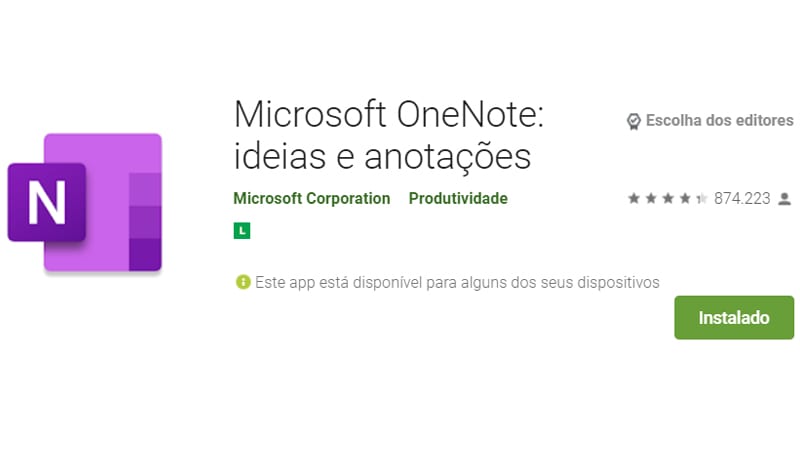 o one note é o aplicativo de notas na microsoft
