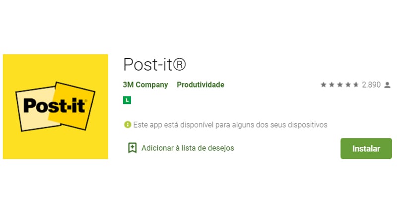 post it é o primeiro app para substituir os post its