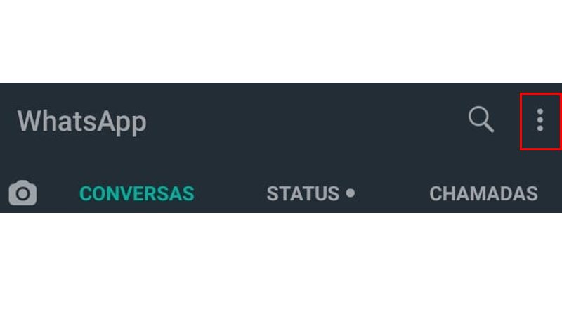 Como usar a conta do WhatsApp em até 4 dispositivos diferentes 2 toque nos três pontos no canto superior direito