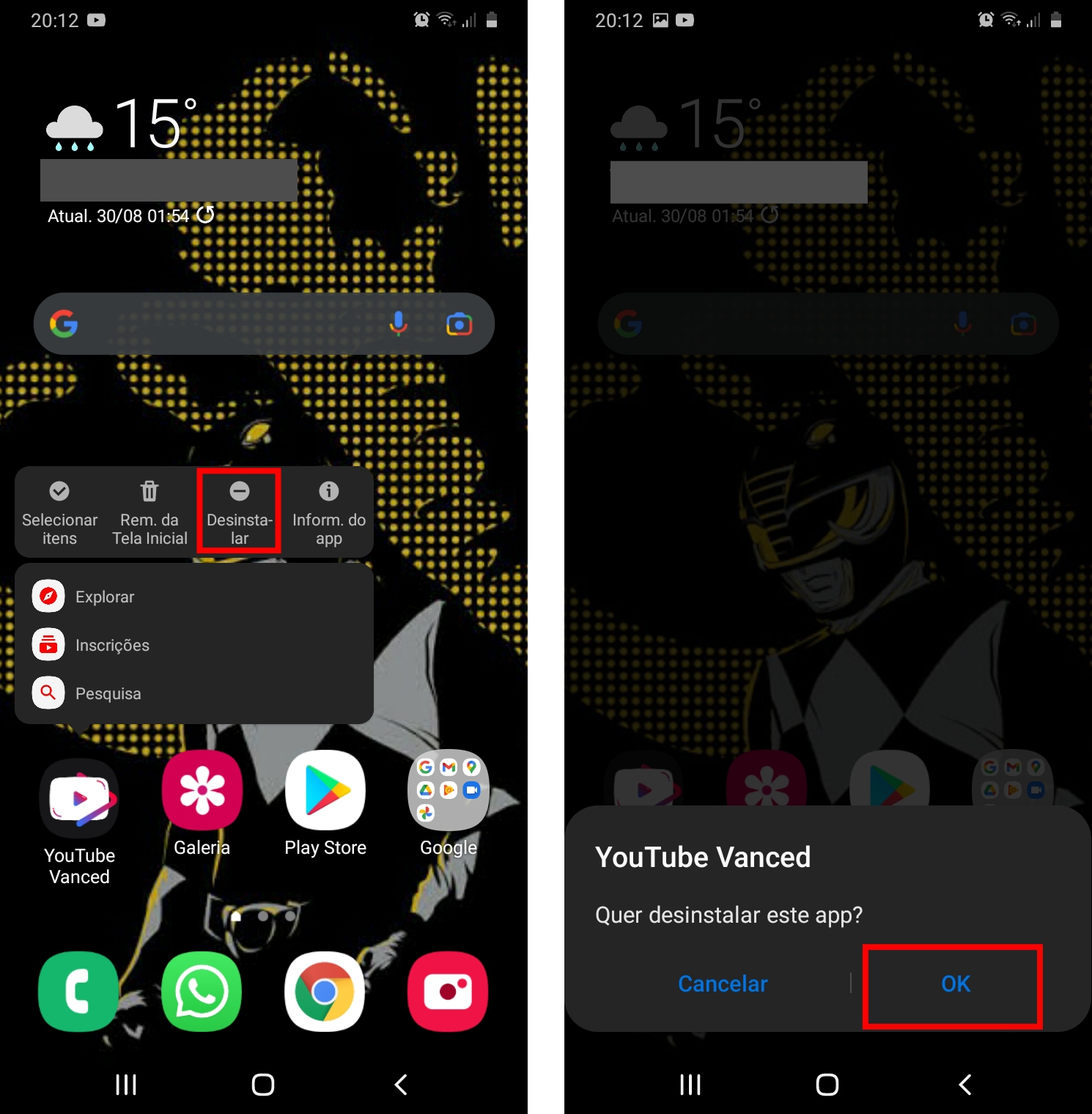 Como remover um app do celular Android