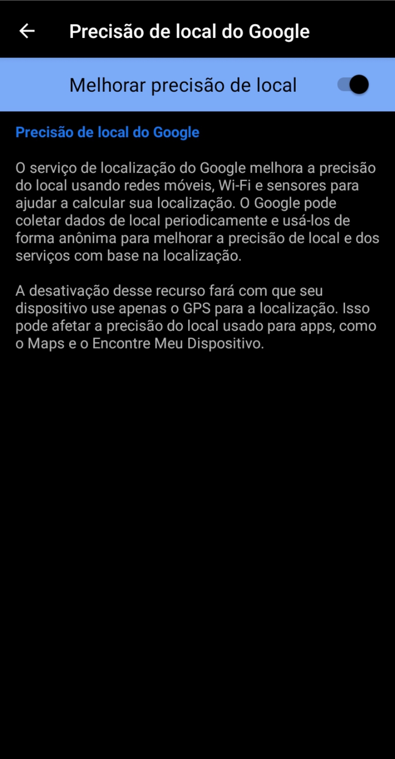 Melhorar precisão do local no Google Maps