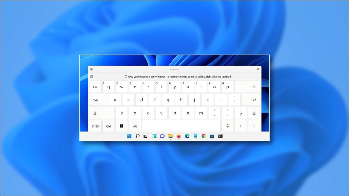 Como ativar o teclado virtual no Windows 11