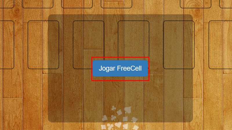 clique em Jogar Freecell