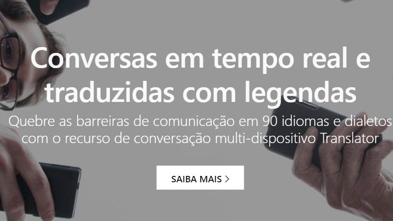 Microsoft Translate é uma das melhores opções de Tradutor de inglês para português