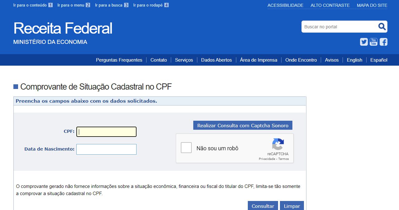 Consultar CPF: como fazer isso no site da Receita Federal facilmente
