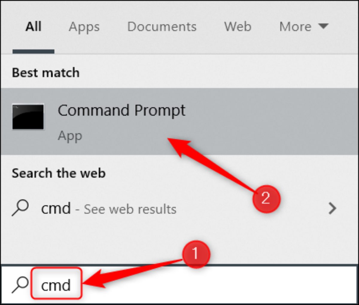 imagem mostrando como abrir o cmd para inicar o Excel por meio dele