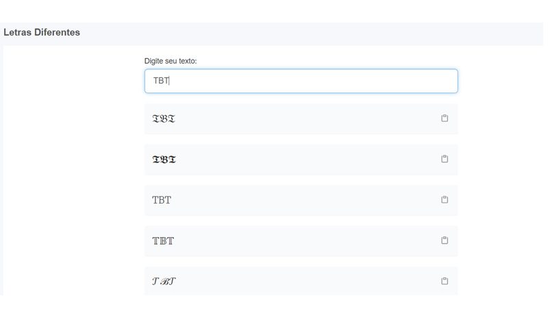 melhore suas postagens com a opção letras diferentes