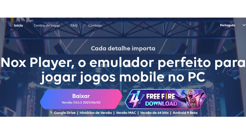 nox player um dos melhores emuladores Android