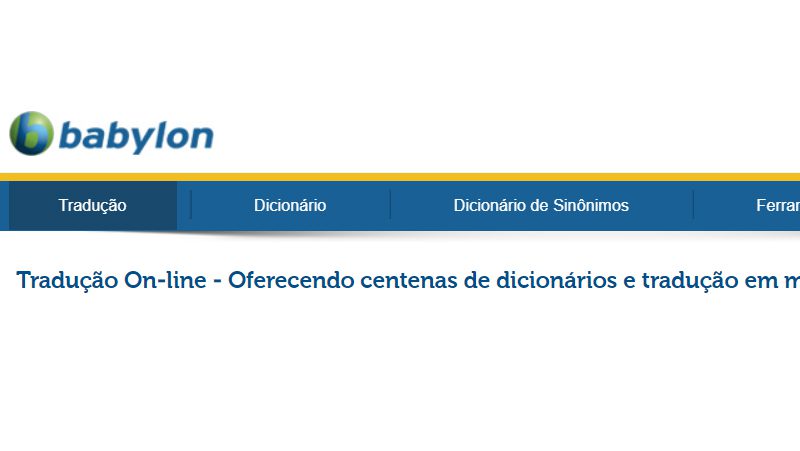 o babylom funciona muito bem para traduções
