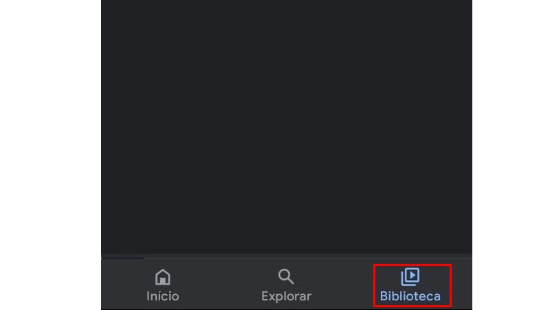 opção de biblioteca