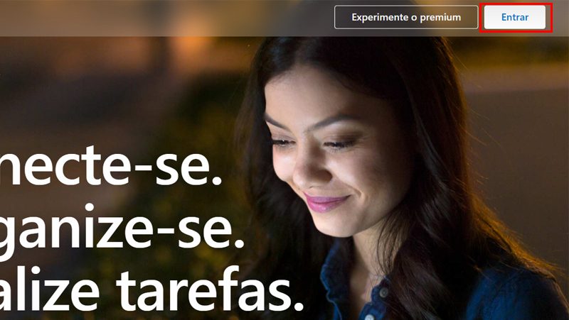 para outlook entrar vá em login