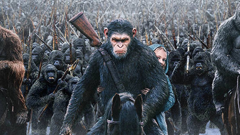 planeta dos macacos esta com todos filmes da franquia