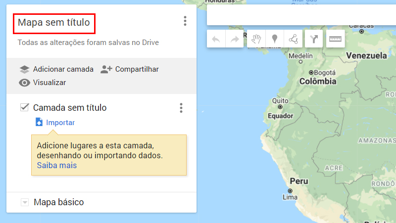 vá em mapa sem titulo para mudar o nome do mapa