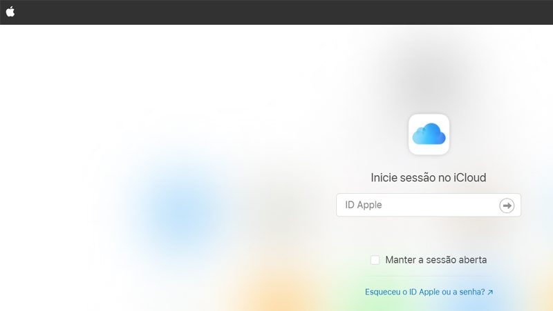 versão web icloud