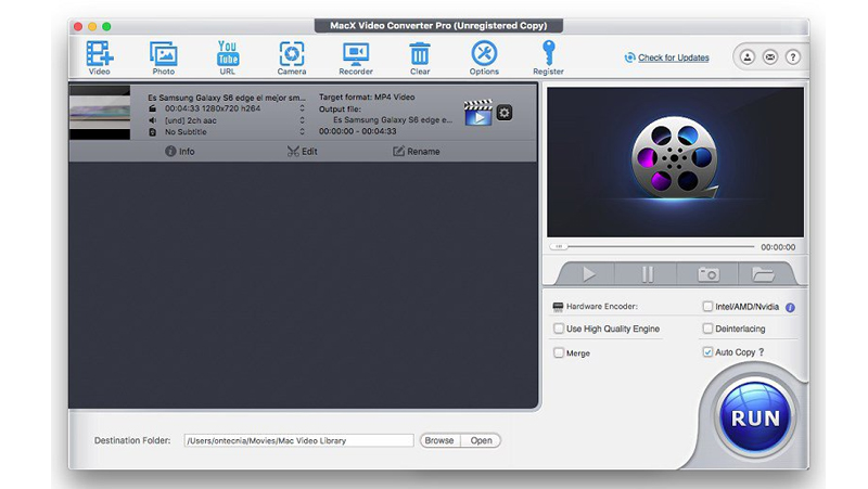 Converta vídeos mp3 no mac