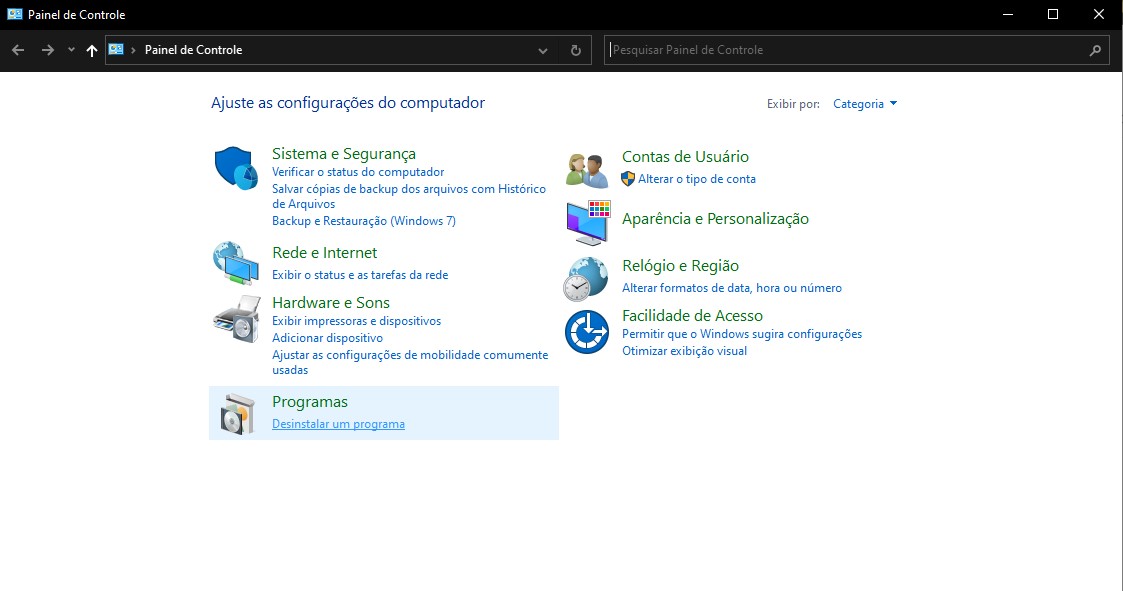 Desinstale o OneDrive 