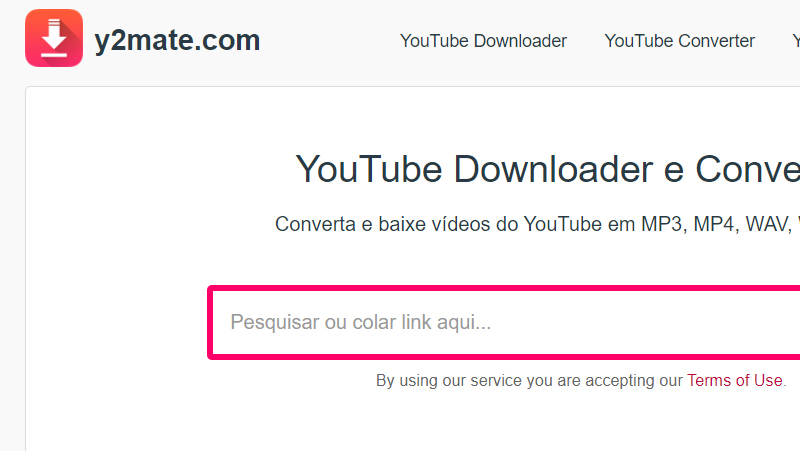 Y2 mate perfeito para vídeos do youtube