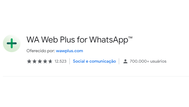 coloque um plus no whatsapp web