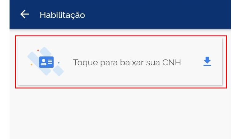como baixar sua cnh no app