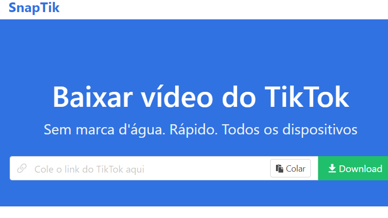 faça download no site em qualquer plataforma