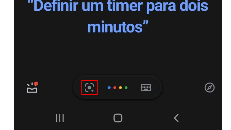 ícone no google lens