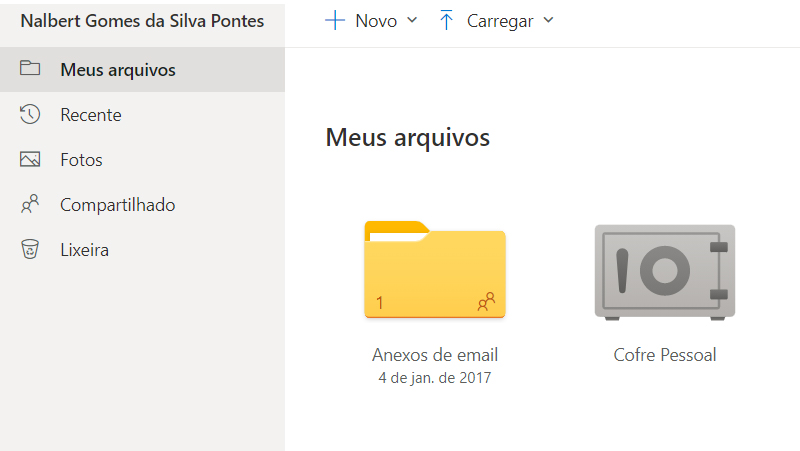 one drive sua área de trabalho na nuvem