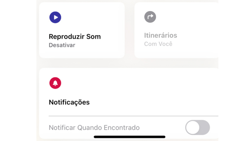 opções do aplicativo de buscar