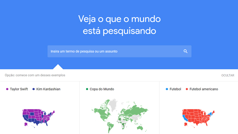 página inicial google trends