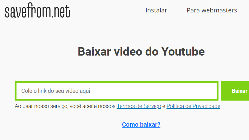 save from net é simples de usar