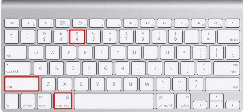Atalho Print screen de uma área específica no Mac