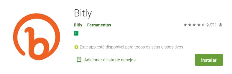 Baixe o aplicativo Bitly - Como encurtar links no whatsapp