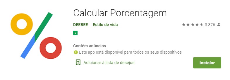 Calcular Porcentagem - Apps de Calcular porcentagem Calcular Porcentagem - Apps de Calcular porcentagem