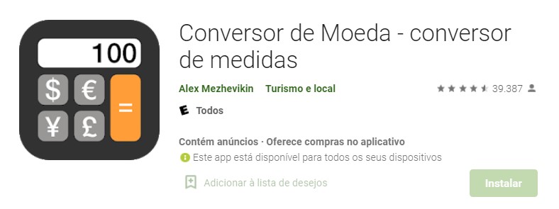 Conversor de Moeda - 5 apps para converter dólar em real Conversor de Moeda - 5 apps para converter dólar em real
