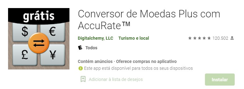 Conversor de Moedas Plus com AccuRate™ - 5 apps para converter dólar em real Conversor de Moedas Plus com AccuRate™ - 5 apps para converter dólar em real